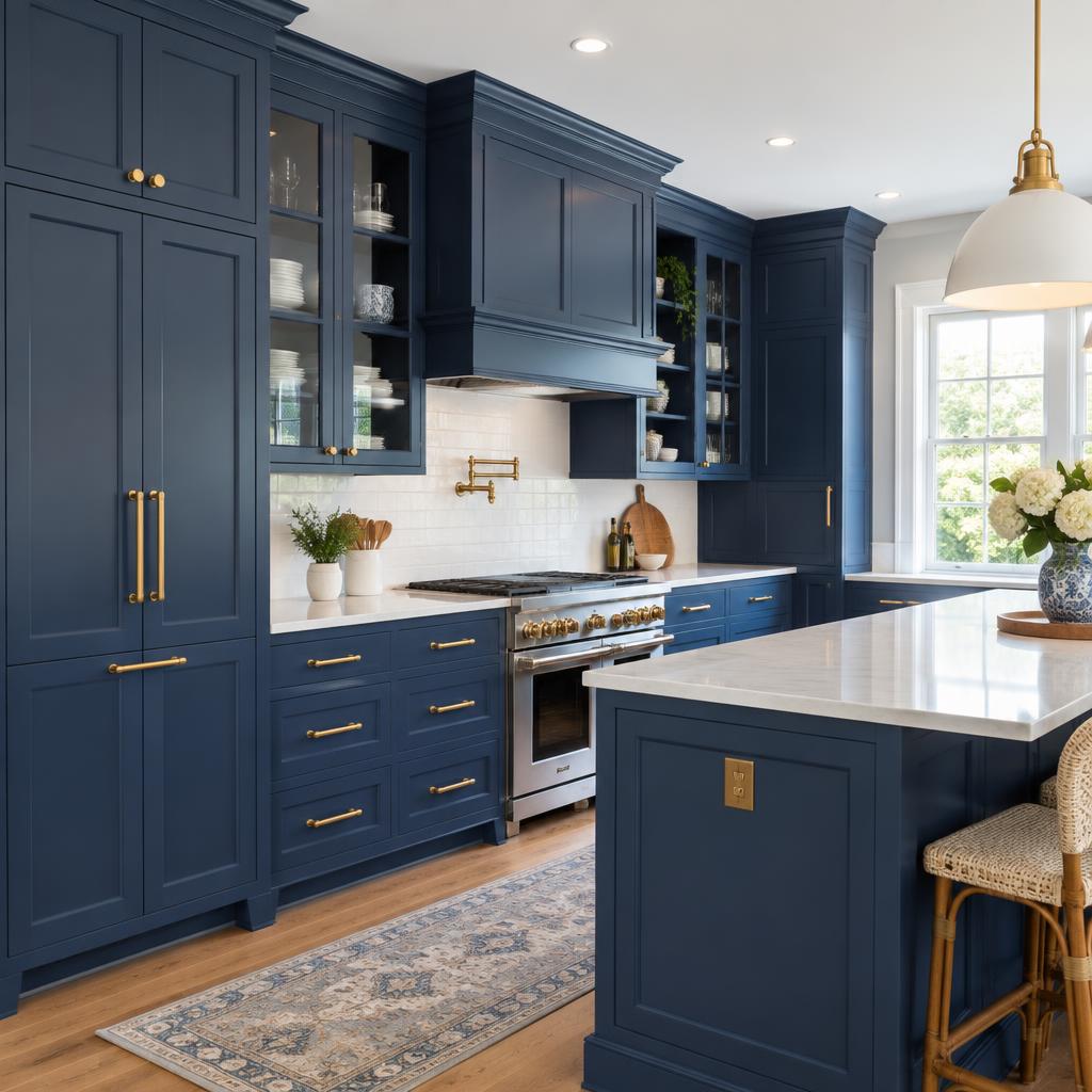 Navy Kitchen Cabinetry